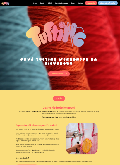 Ukážka projektu Tufting by Flowe